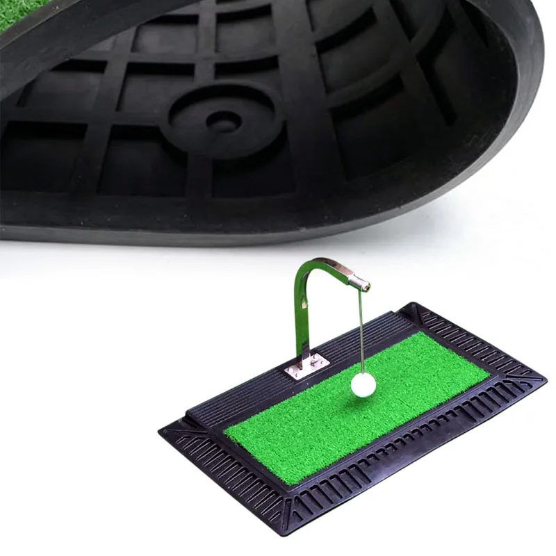 New arrival golf swing practice set with spinning ball swing trainer +hitting mat+rotation practice ball for indoor practice