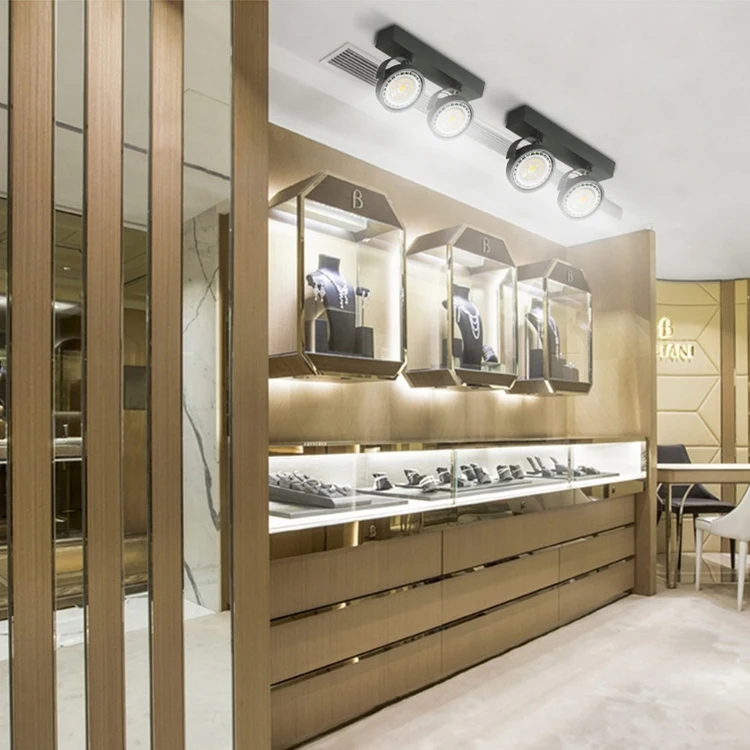 High Brightness Commercial Strong Heat Dissipation Aluminum Surface Mounted AR111 LED Spotlight