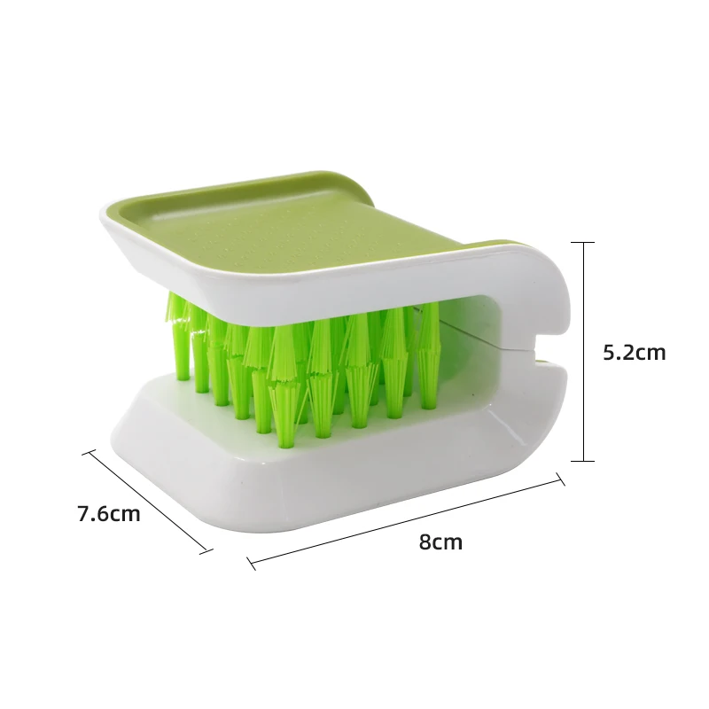 Knife Cleaner Chopsticks and Fork Cleaning Brush Cutlery Cleaner Utensil Bristle Scrubber Spoon Double Sided Washing Brush