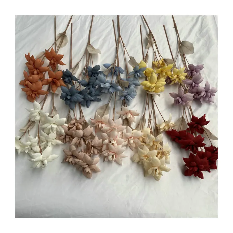 SMD042 Wedding table decoration 5 flower heads artificial peony flower factory direct sale