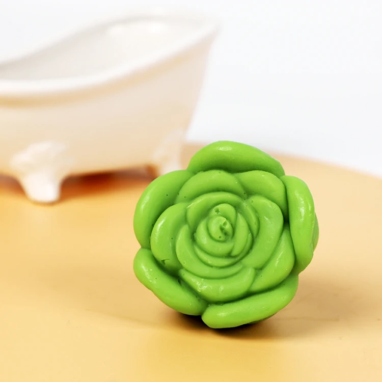 2024 New Organic Customizable High Quality Bath Soap Natural Ingredients Rose-Shaped Handmade Soap for Adults Romantic Body Use