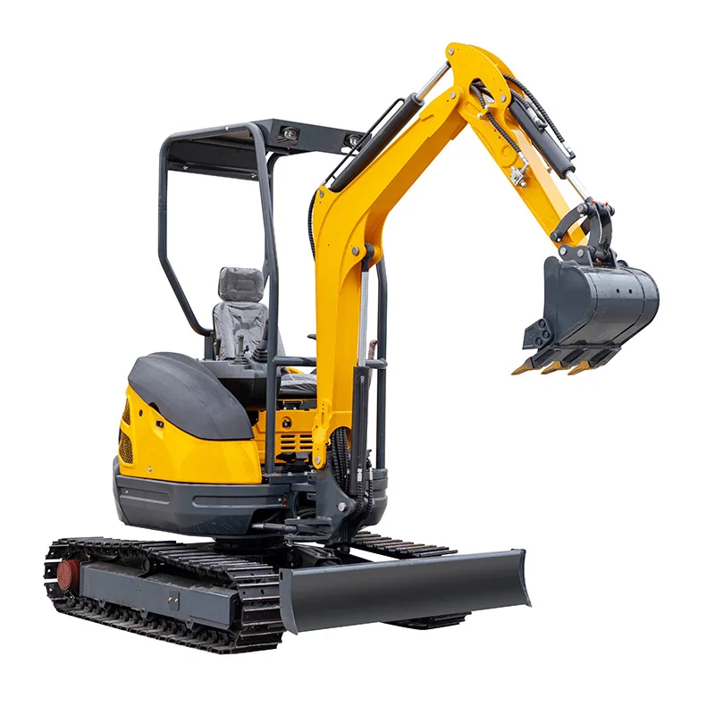 Mini 2.5 T Hydraulic Crawler Excavadora Backhoe Garden Household Farm Greenhouse Kubota Engine Small Size diggings machine