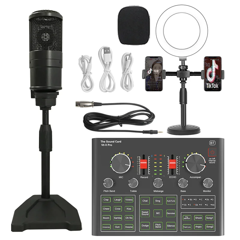 
Audio Sound Card Professional Recording Sound Card Noise Reduction Mobile Phone Computer Usb Sound Card Music 