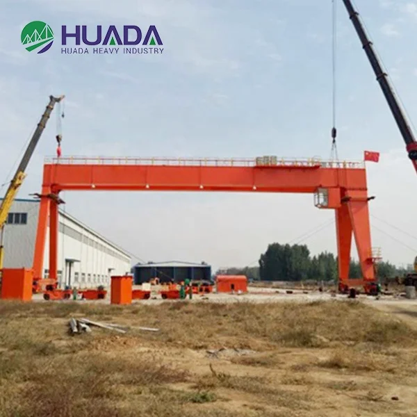 30 tons autopropelled double girder gantry crane for marbre