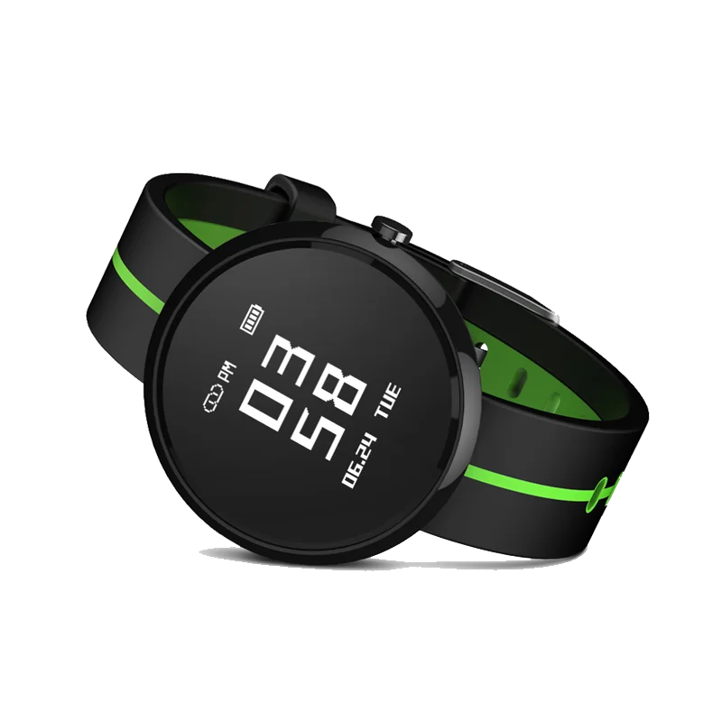 FITUP V06S силиконовая Петля умные часы 0 95 дюймов круглый OLED дисплей 24/7 часов кровяное давление режим запуска умный браслет