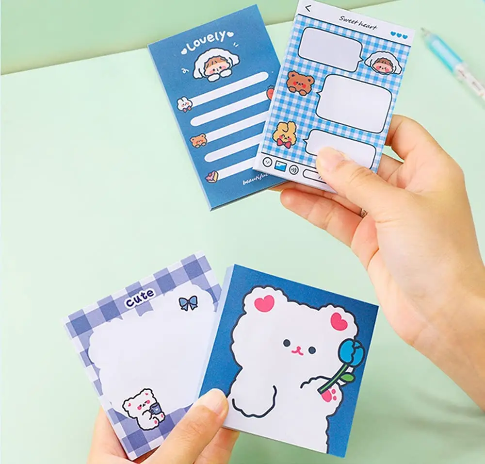 Hot sale Distribute Kawaii  A6 Sticky Note Custom Logo Printed memo pad