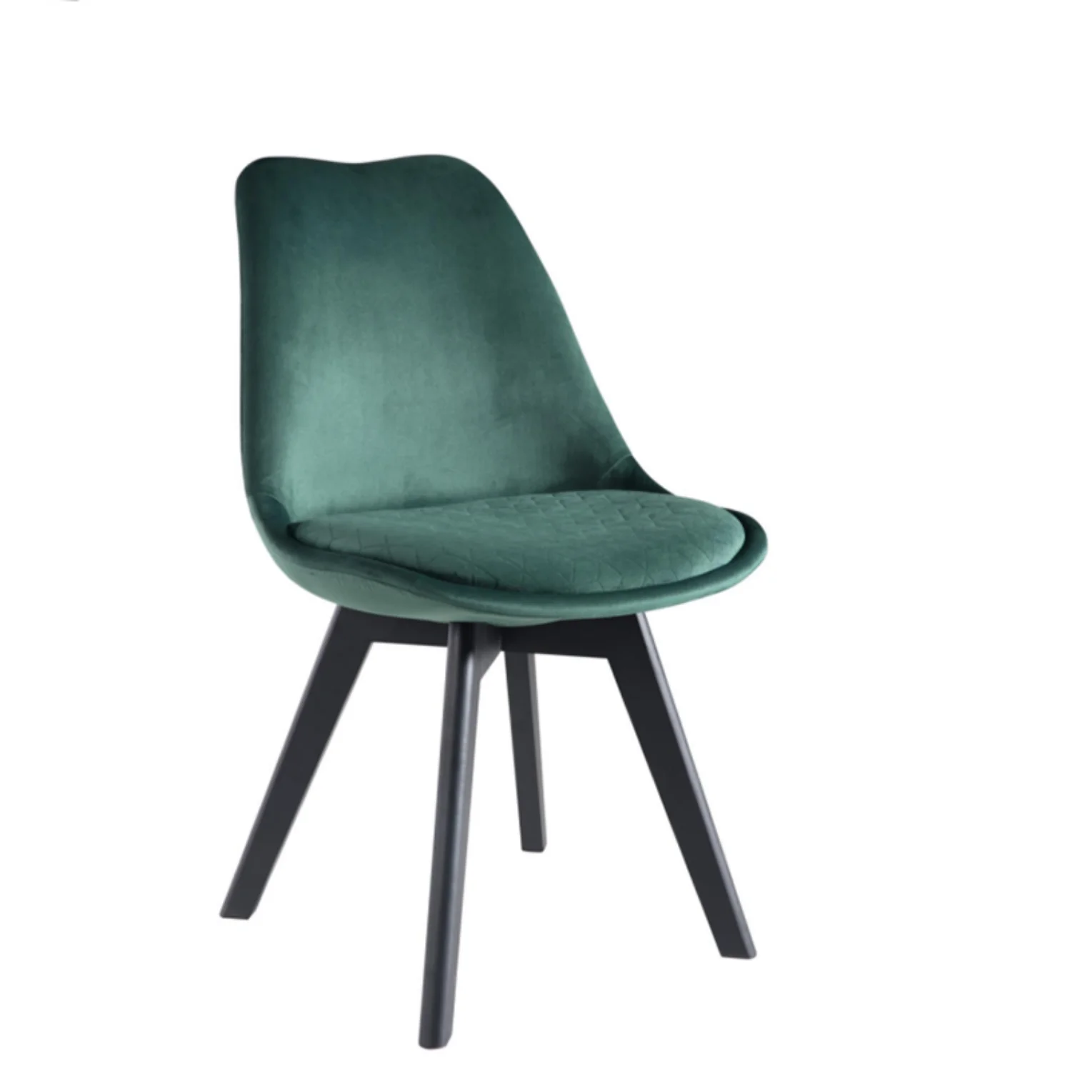 Luxury Dining Chairs Steel Blue Velvet Dining Chair Metal Legs Soft Seat Metal Frame Dining Kitchen Chair