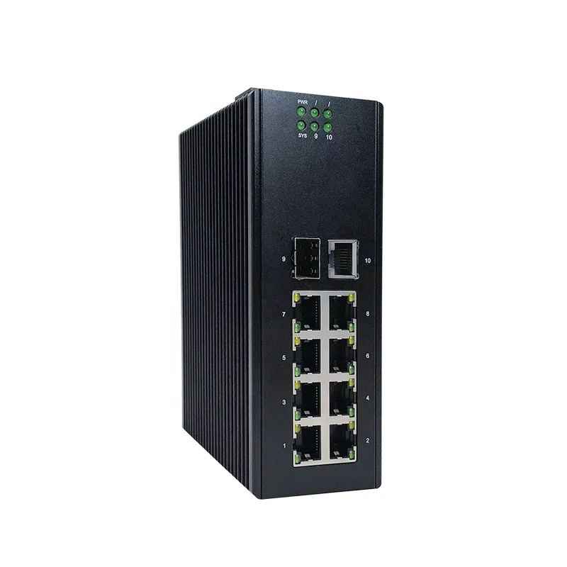 ZC-S2010TG 10 портов 10/100/1000 м, а также не управляемый Промышленный Коммутатор Ethernet