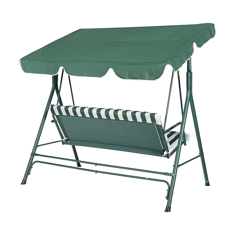 Hitree 3 места качели для патио с навесом металлические уличные взрослых