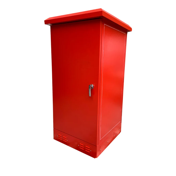 Langji Outdoor Base Station Cabinet Double Layer Structure With Fan Cooling Outdoor Telecom Climate Control Cabinet