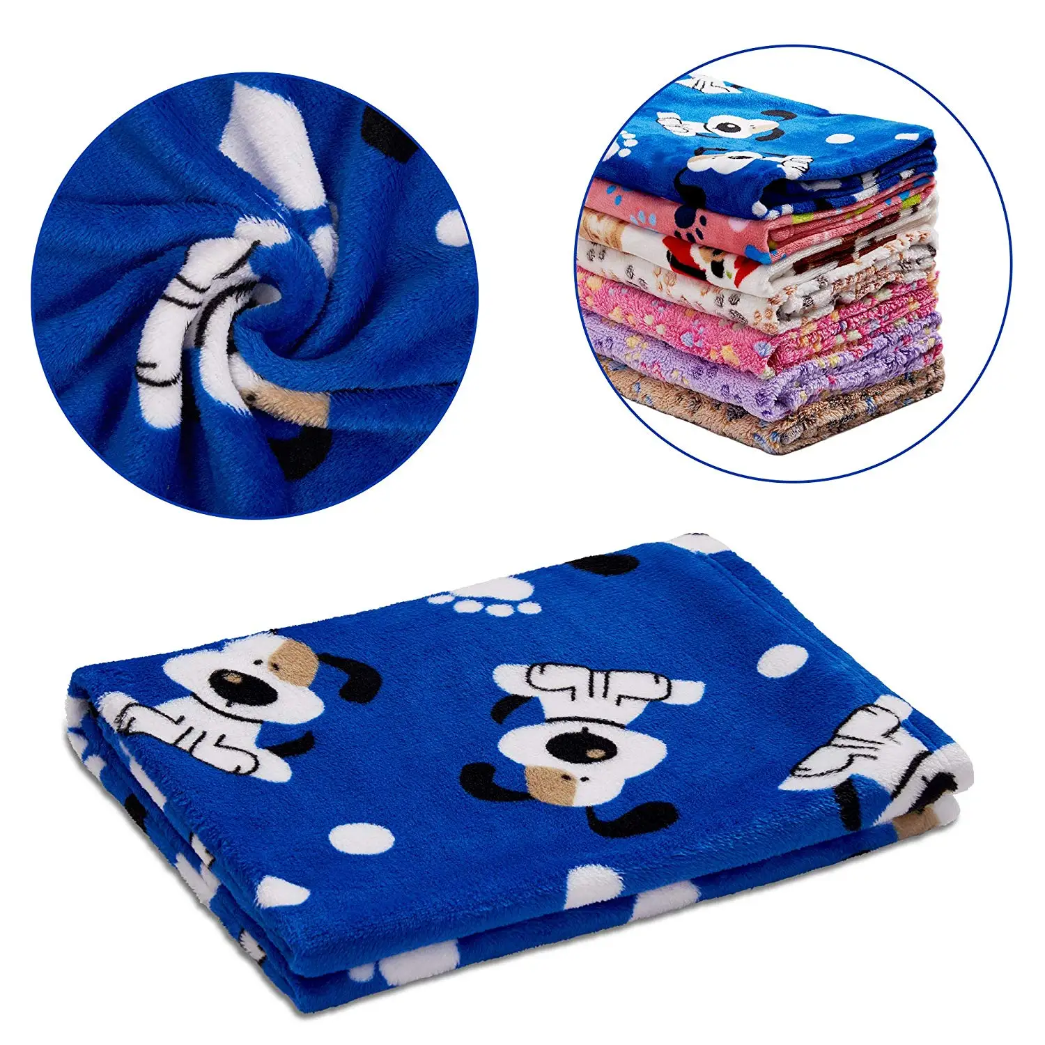 Fleece pet dog cat throw blanket  travel pet bed mat indoor and outdoor roll up dog cat pet blanket