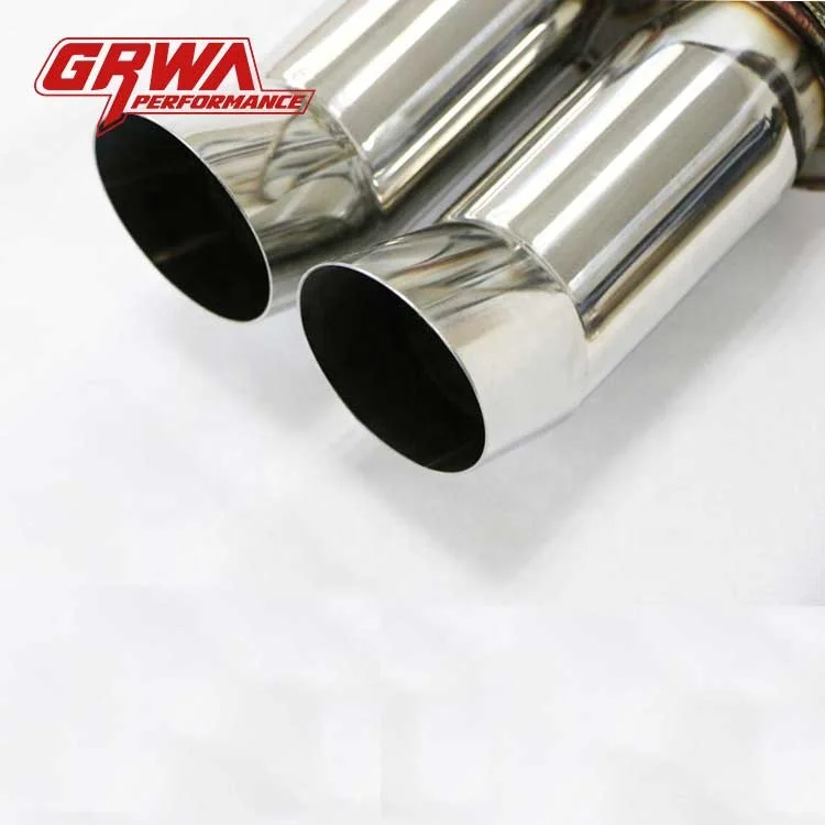 Универсальный нержавеющая сталь, другие автозапчасти, автомобильный резонатор, квадратный двойной задний глушитель, выхлопной наконечник