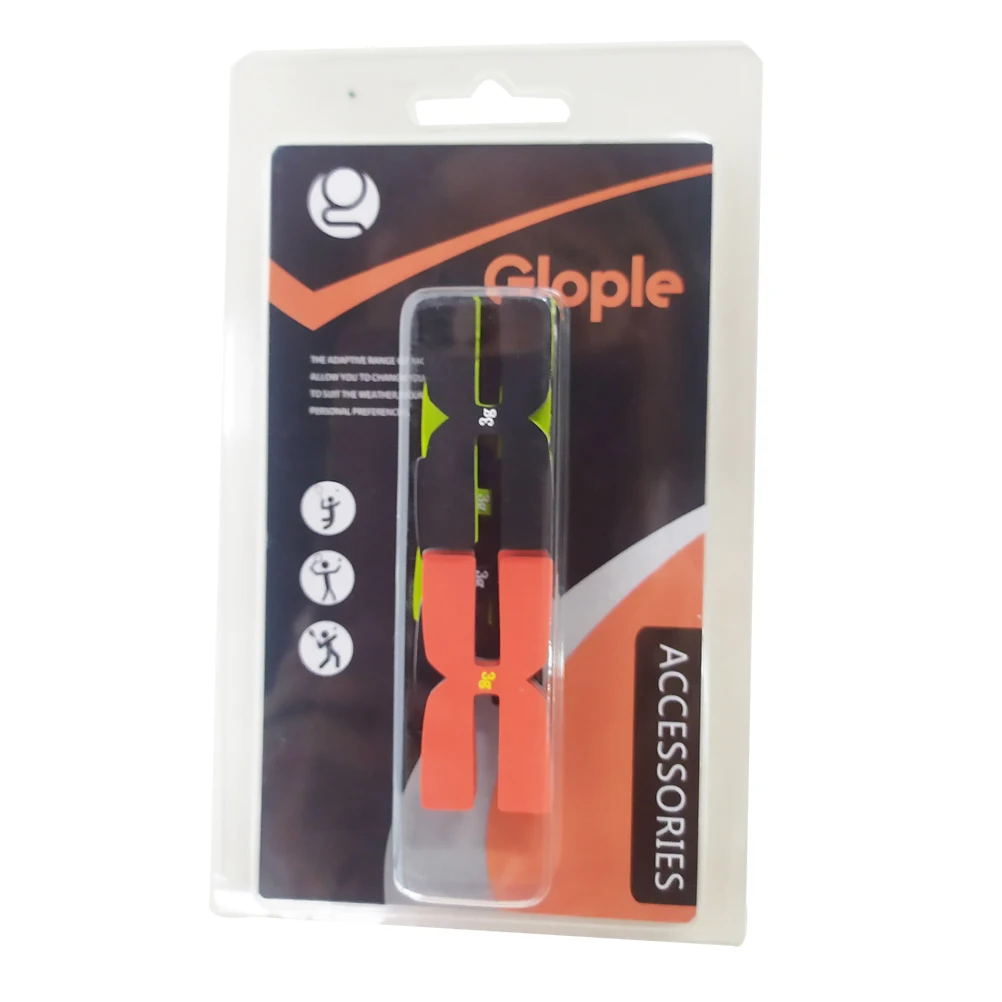 Glople Tennis Racket Weight and Balance Strips , Balancer Type H 3g Silicone for Tennis Racket Balance Bar 6pcs/card