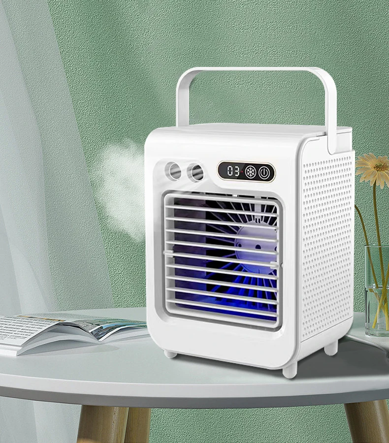 Mini Air Cooler Portable Water Fan Air Cooler Humidifier 2000mAh Rechargeable Battery Home Table Mini Air Cooler