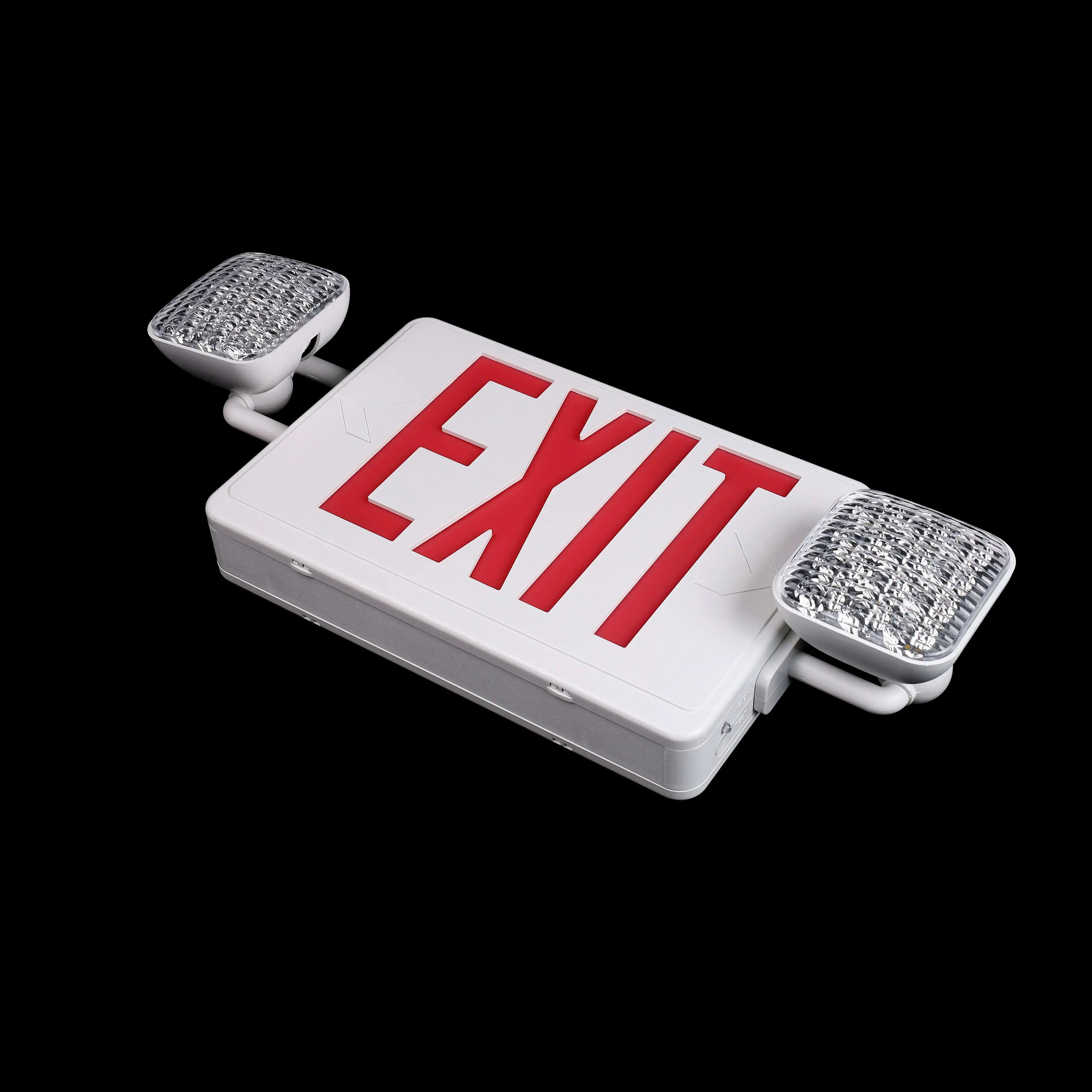 Emergency Exit Sign Combo Exit Light With Spot Exit Light With Emergency Light Double Heads