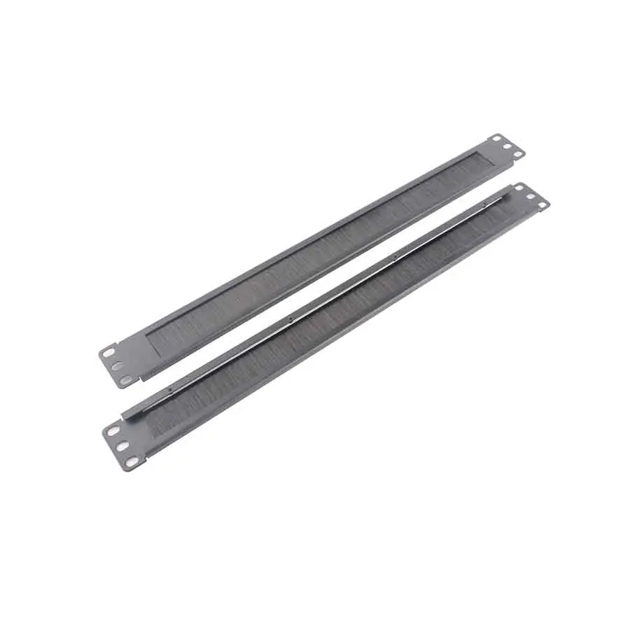 19 Inch 1u brush panel for network cabinets