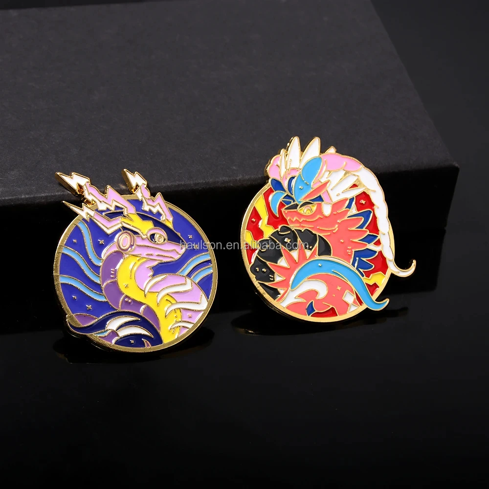 Cartoon Enamel Pin Pocket Monster Character Design Metal Badge Plated Alloy Medal Clothing Accessories for Anime Fans