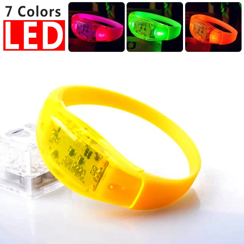 SHANGRONG OEM/ODM silicone Active voice control led Bracelet dmx vibration sensor manufacturer