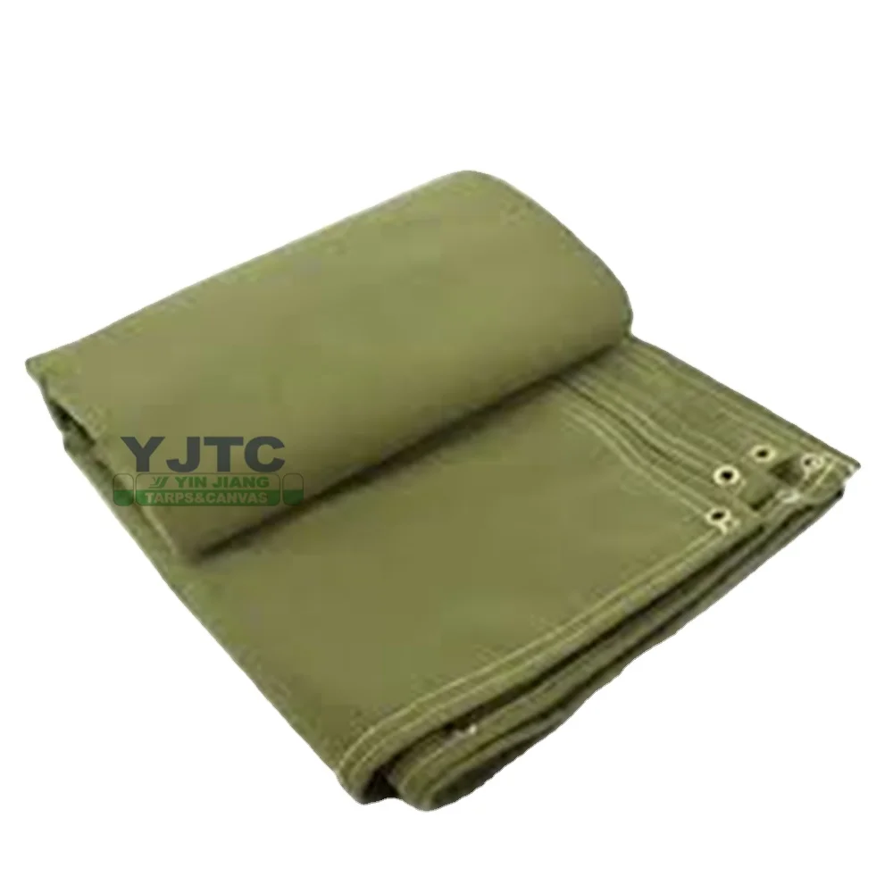 Finished size  canvas tarpaulins with grommets