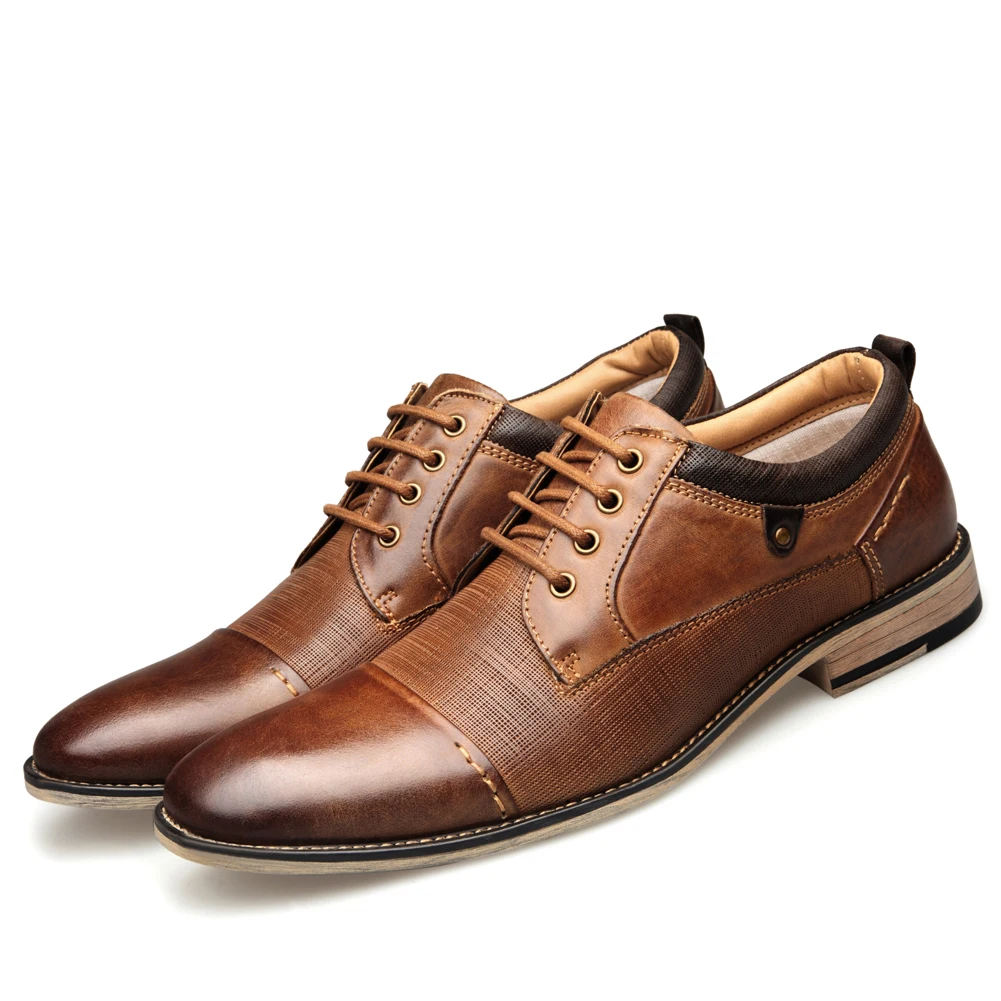 Многофункциональные стильные деловые классические портативные Оксфордские кожаные лоферы обувь для мужчин (1600360168949)