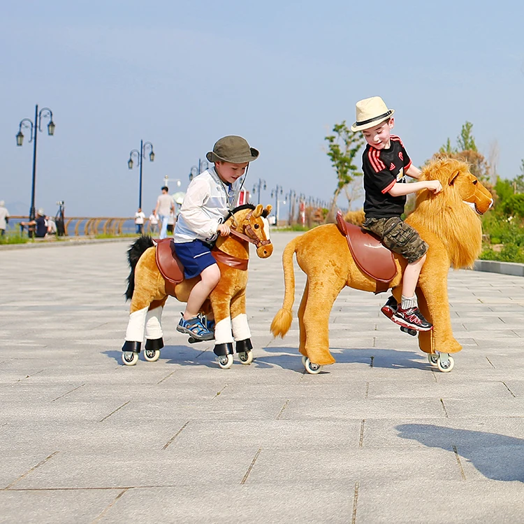 Mechanical Ride On Toys Walking Plush Toy Mechanical Drive Toy