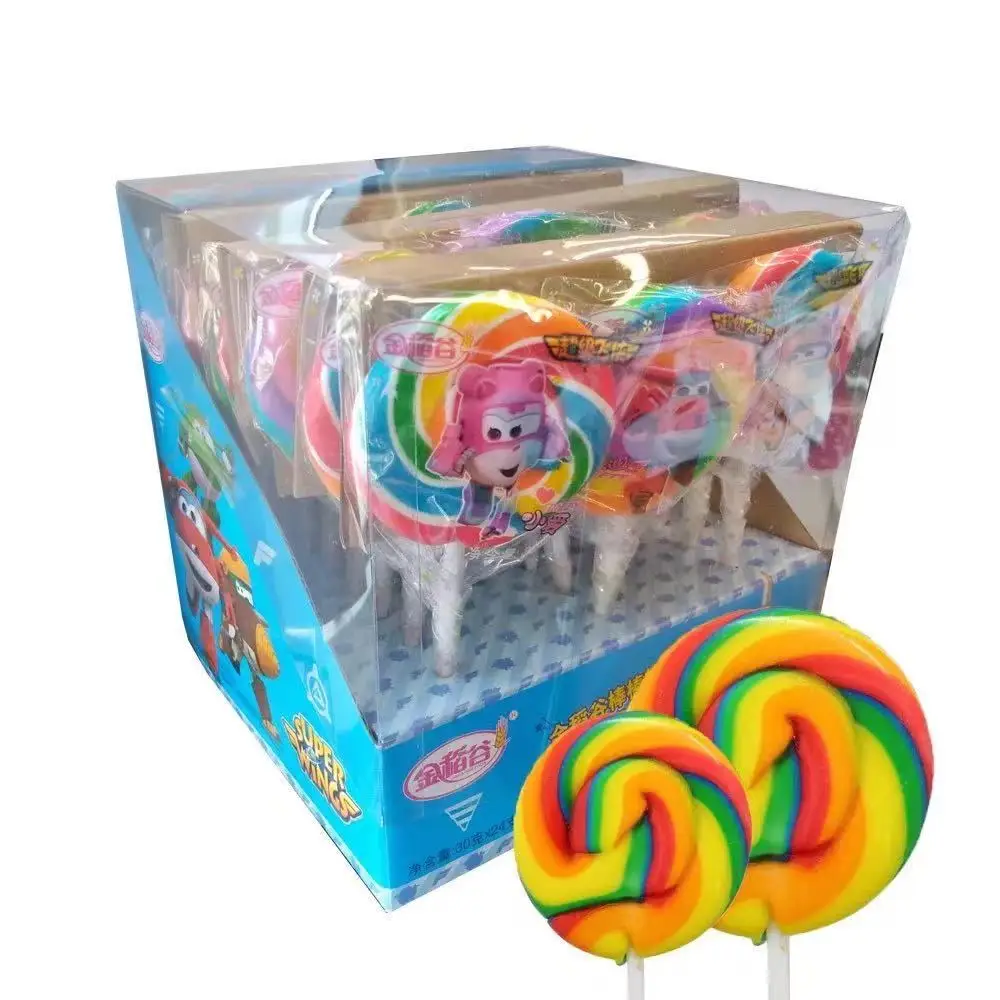  Super flying man lollipop shape lovely toy lollipops candy for