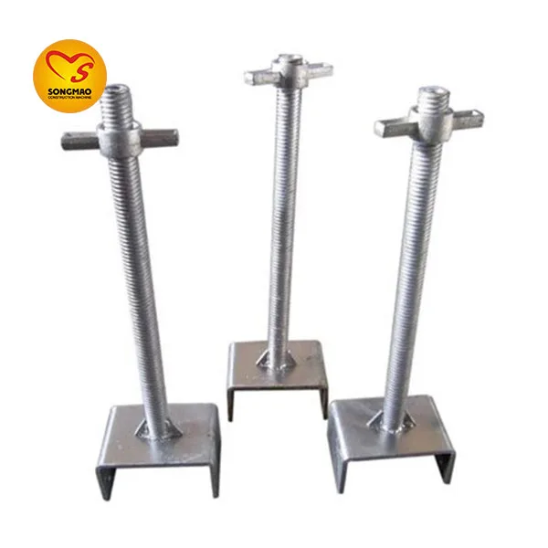 Songmao Q235 Galvanized Pipe Screw Props Jack Base of Scaffolding Accessories