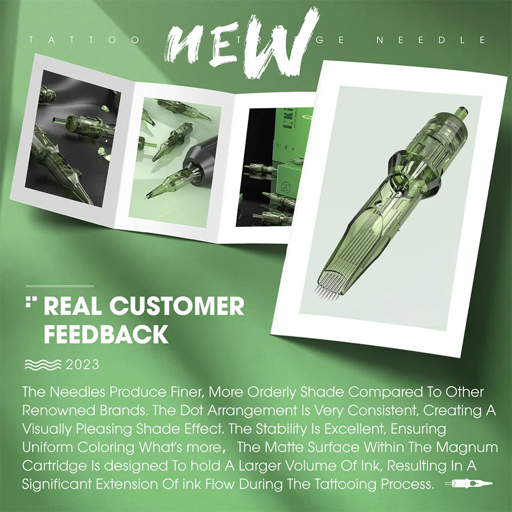 INKin Revo 10Pcs/box RS OEM ODM Tattoo Cartridge Manufacture Round Shader custom needle cartridge for Body Art