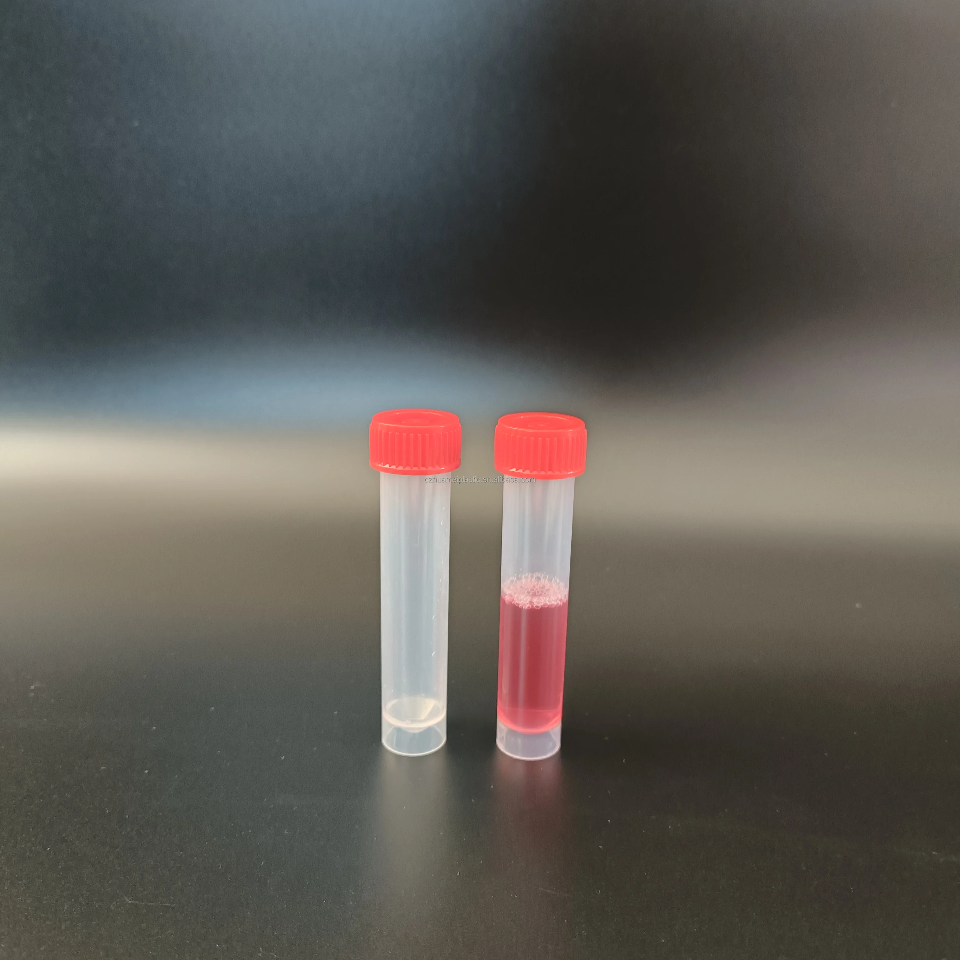 30ml Plastic Graduated Vial Tube with Screw Cover Small Test Sample Bottles Tubes Container with Lid