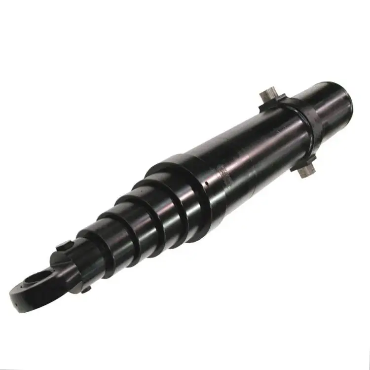 3600mm stroke forklift parts underbody inverted joint 12 ton telescopic hydraulic cylinder for lift