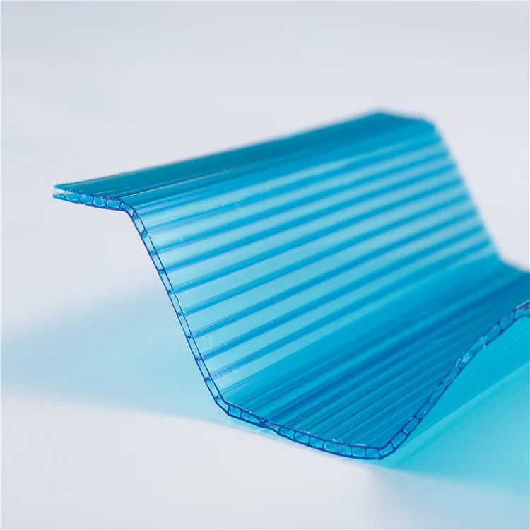 2-16mm thick cover profile high quality greenhouse hollow polycarbonate sun sheet
