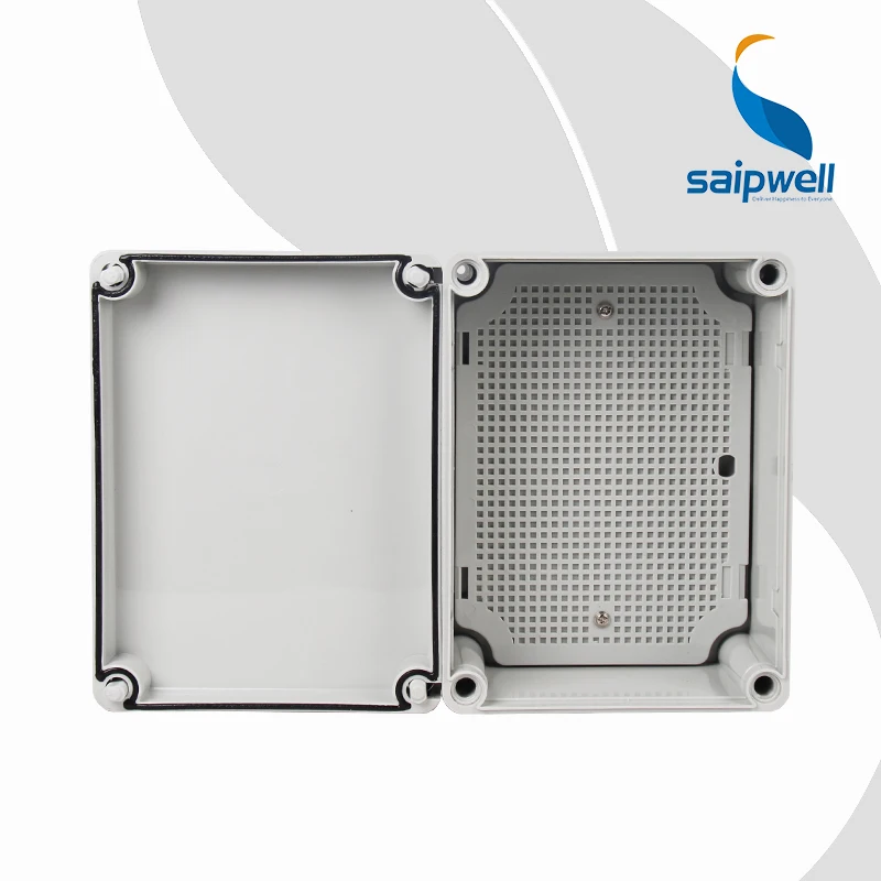 IP67 grade dust & water resistant interlocking rectangular clear plastic box electronics