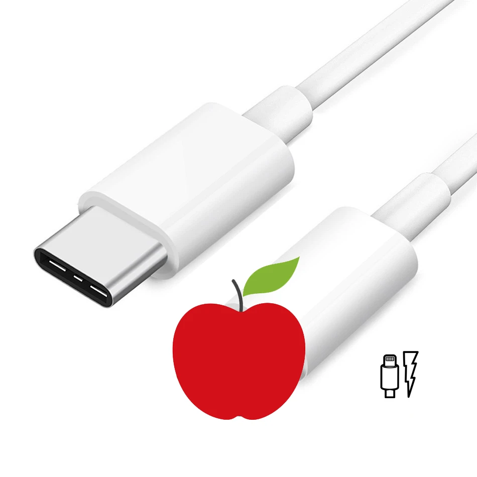 Сертифицированный MFI 9V 2A 20 Вт 5 жилами в Аль-Фоли PPS 1 м оригинальный PD Type-C-Lightning мобильного телефона Быстрый зарядный кабель для передачи