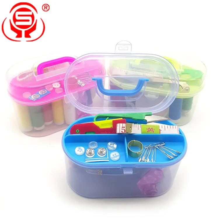 
2019 big professional sewing kit DIY home travel sewing kit with storage box 