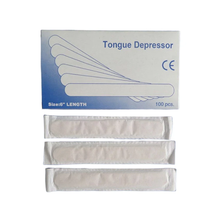Different Type Adult Child Wooden Disposable Sterilized  birch wood Tongue Depressor