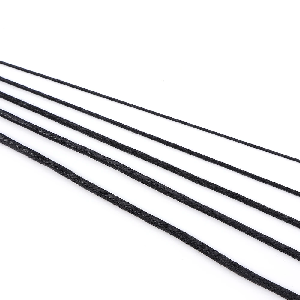 Wholesale customization of 1/1.5/2/2.5mm bundled colored cotton wax thread by manufacturers satin cord