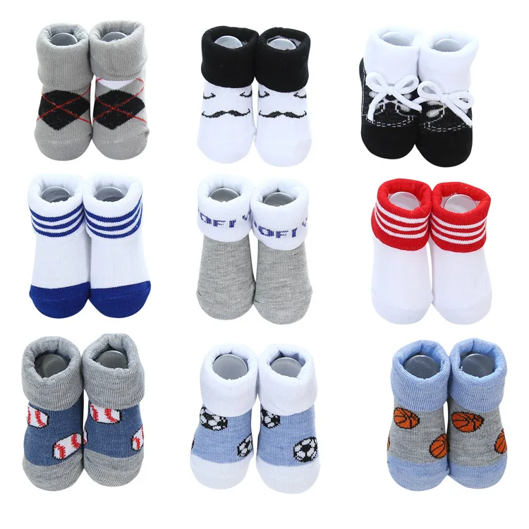 2024 новых дизайнов От 0 до 1 года 3 в галстук-бабочка горошек Подарочная коробка детские носки комплект для мальчиков