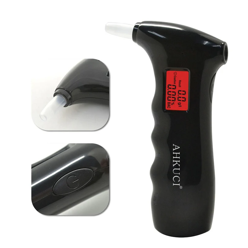 Портативный ЖК-дисплей полупроводниковый привод безопасности тестер спирта дыхания анализатор Алкотестер, AT-65s