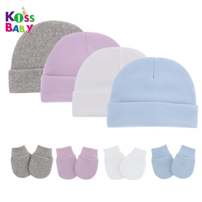 Winter Mittens Cotton Hat Baby Scratch Hand Gloves Mittens Newborn Mittens Gloves