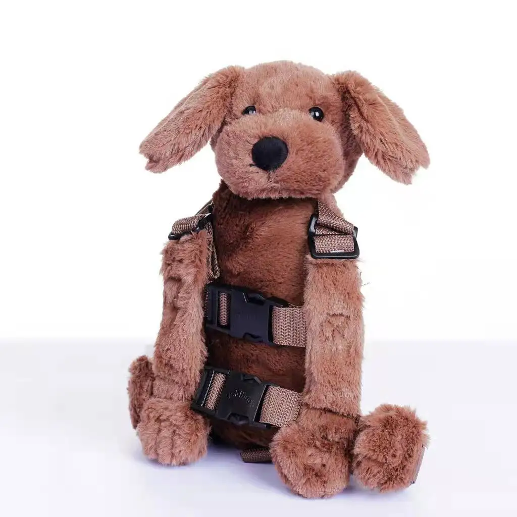 Детский рюкзак с защитой от потери, модная плюшевая 3d-кукла в виде животного для детского сада, с ремнем безопасности