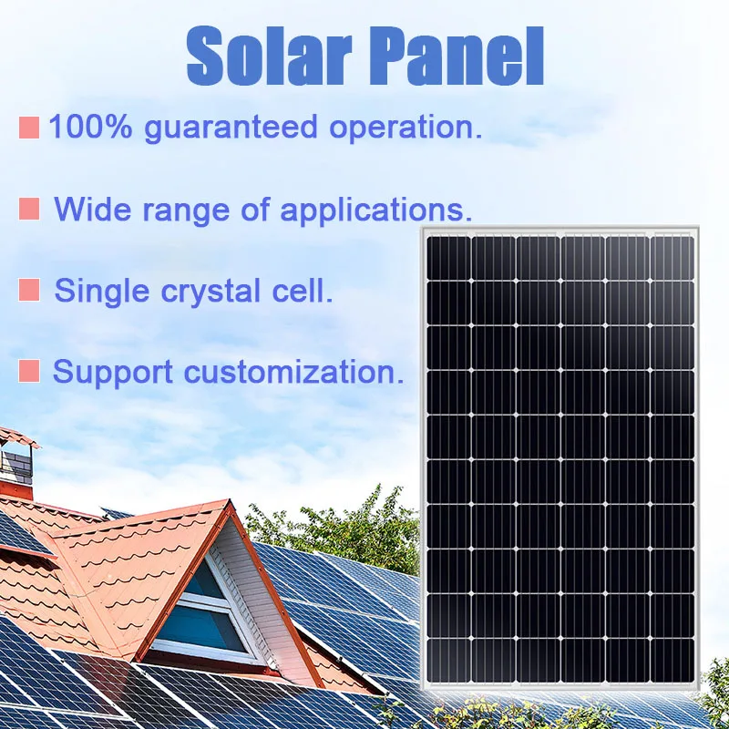 New Monocrystalline Silicon Solar Panel 430 W 450 W 550 W Photovoltaic Panel Power Generation System For Enterprise Electricity