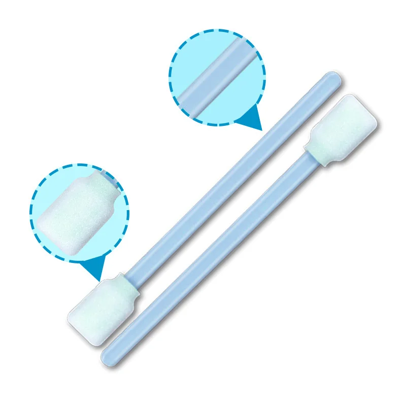 Disposable lint free cleaning printhead printer polypropylene stick dust free industrial cleanroom sponge foam swabs