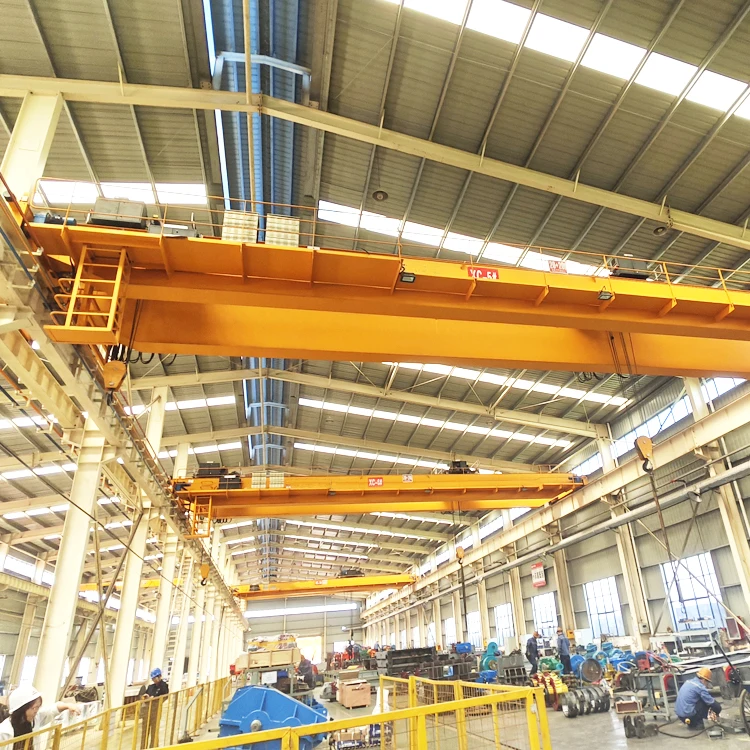 Workshop Heavy Duty Eot Crane Travelling Double Beam Electric Hoist Overhead Crane 30ton 25ton