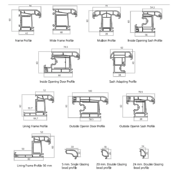 Plastic PVC UPVC window and door frame machine price
