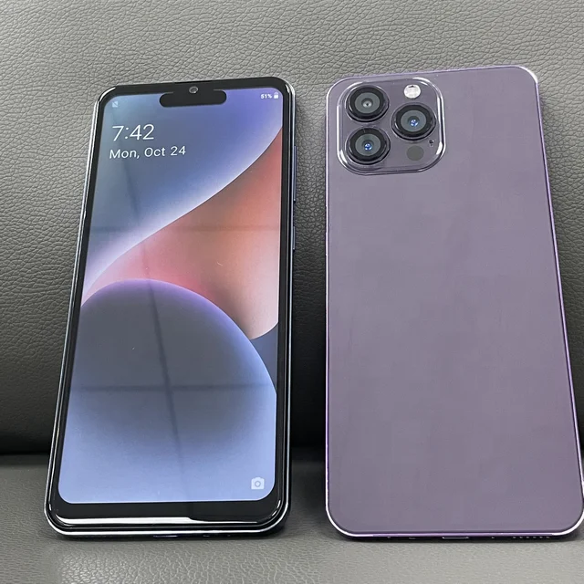 GoShop Hot Selling i 14 pro max cheap Android 10 Mobile Phone with 32MP+64MP HD Rear Camera OEM Smartphone