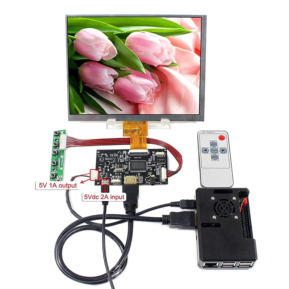 Hd Lvds Controller 40 pin universal lcd controller board With Usb 5v input for 8bit LVDS LCD Screen