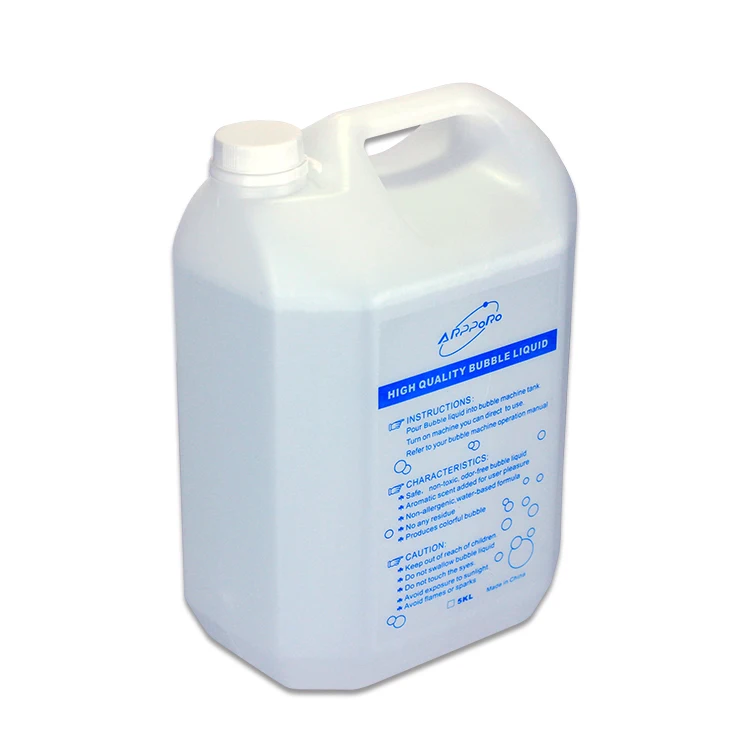 High quality concentrated 5L bubble liquid fluid solution oil for stage party events disco bubble fog machine
