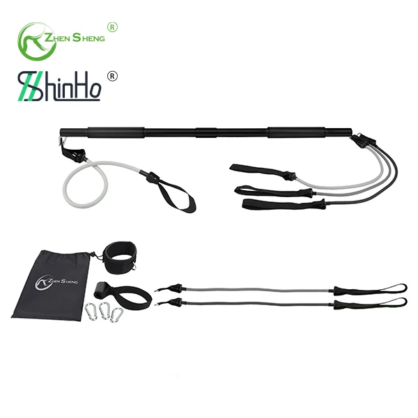 Zhensheng Exclusive Adjustable Aluminum Pilates Bar with Resistance Band Total Workout