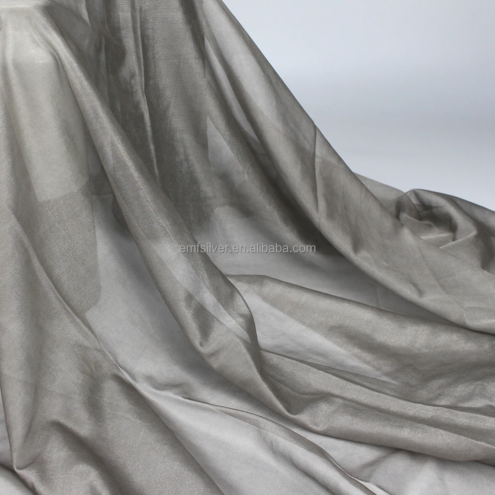 BLOCK EMF ESD EARTHING 100% silver fiber EMF shielding anti radiation anti bacterial material block signal fabric