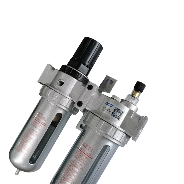 
SFC Series Pneumatic Air Filter Regulator Lubricator Combination G1/4' G3/8' G1/2' Pneumatic Air Filter FRL Combination 